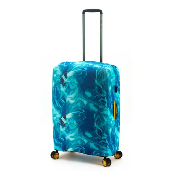 Чехол для чемоданов EBH687-M Turquoise Marble M (65-75 см)